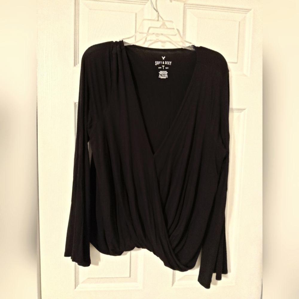 AMERICAN EAGLE Sexy Tee Black XL - Picture 11 of 14